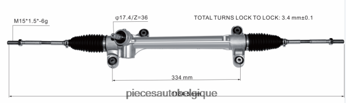 crémaillère de direction assistée 45510-68060 JBFR6V2436 Pieces Detachees Moto Belgique TOYOTA