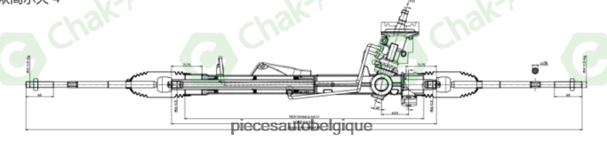 crémaillère de direction assistée 5u1422055e JBFR6V2428 Pièces Automobiles Belgique VOLKSWAGEN