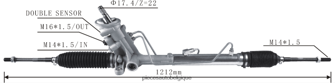 crémaillère de direction assistée 6r1423055d JBFR6V2421 Pieces Auto Belgique VOLKSWAGEN