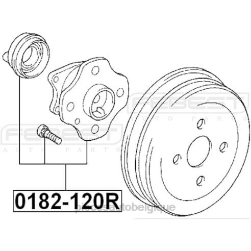 Pièces Automobiles Belgique 842218 | 4245012051 - moyeu de roue