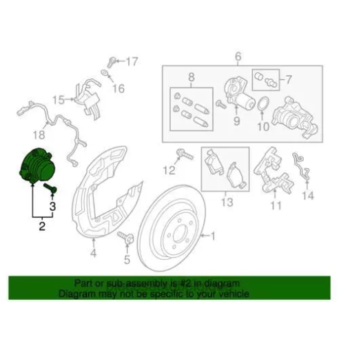Pieces Voitures Belgique 84225 | e1gz-1104-b - moyeu de roue