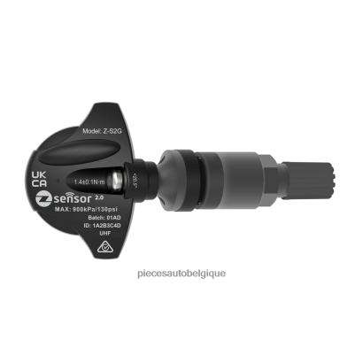 Accessoires Auto Belgique 46ZV62162 - capteur tpms de remplacement pour kia oe - oe p/n 529332f000 fréquence 315 MHz tige de valve en métal - gris foncé