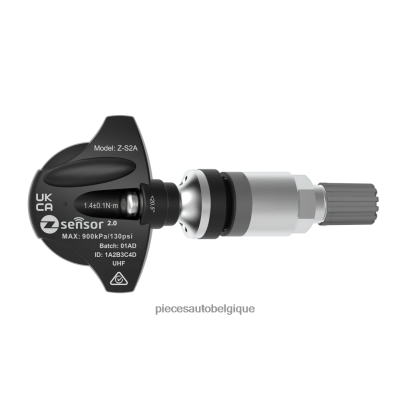 Pieces Auto Belgique 46ZV61349 - Capteur TPMS de remplacement Tesla OE - oe p/n 103460200c, 103460200a fréquence 433 MHz tige de valve en métal - argent